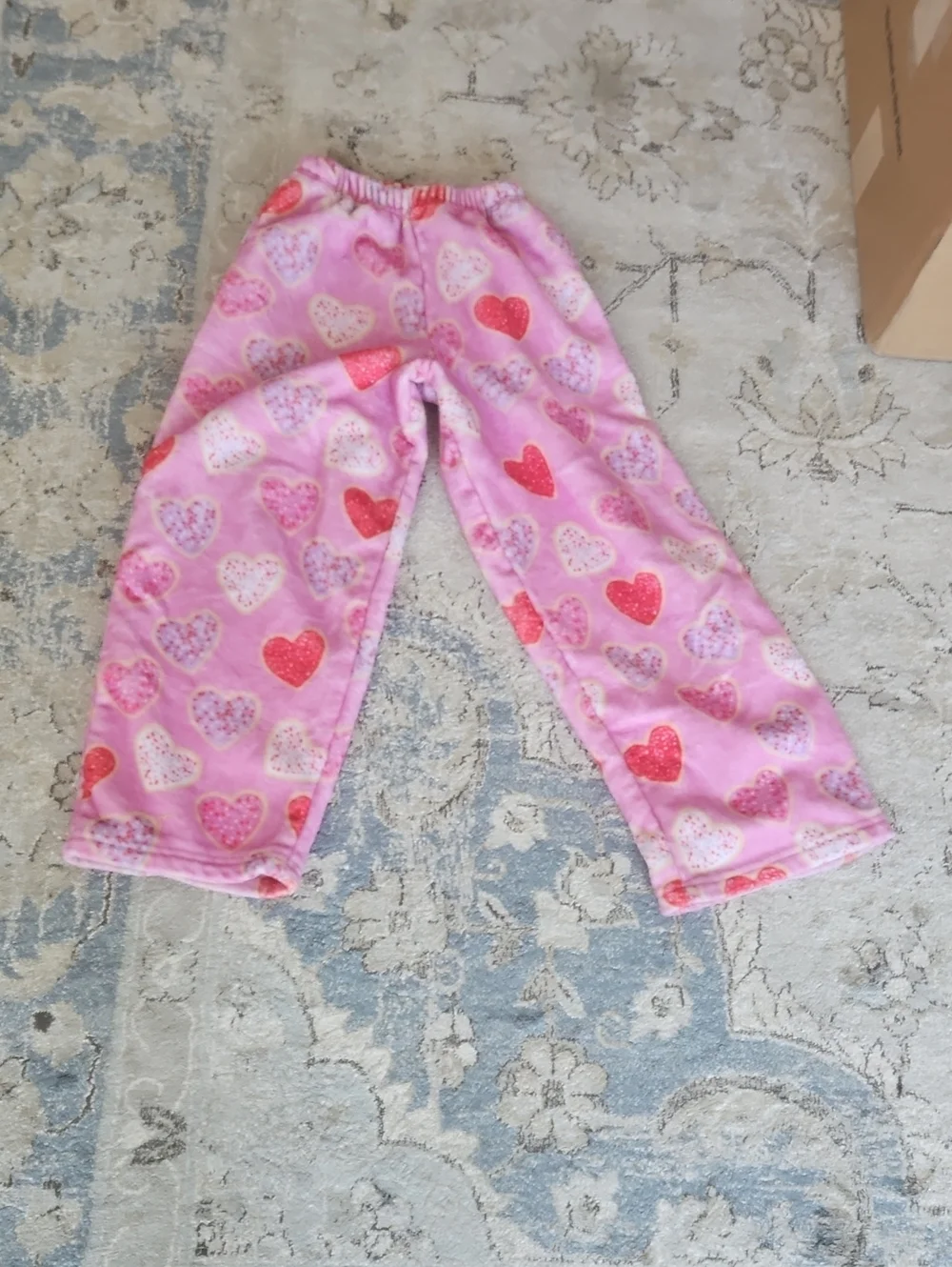 Iscream Kids Pink Heart Fleece Pajama Pants - Cozy Sleepwear